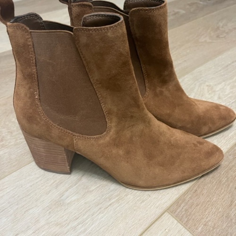 Steve Madden Addy Cognac Suede Bootie - Size 11 - image 3